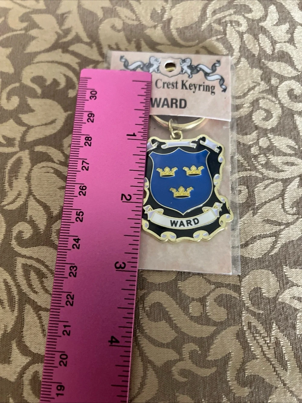 HERALDRY NAMES FAMILY CREST COAT OF ARMS Ward KEYRING Family History